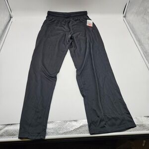 Hanes Sport Active Gear Men Track Pants Black Elastic Waist Drawstring M